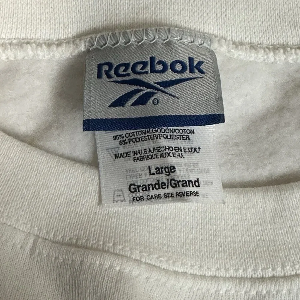 Vintage Women’s Reebok White Sweatshirt Size Large‎ - Picture 9 of 12